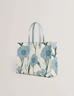 New Lobster Limited Tragetaschen|Neue Frühlingsblumen<Tasche mit Blumenmuster (breite Ausführung)