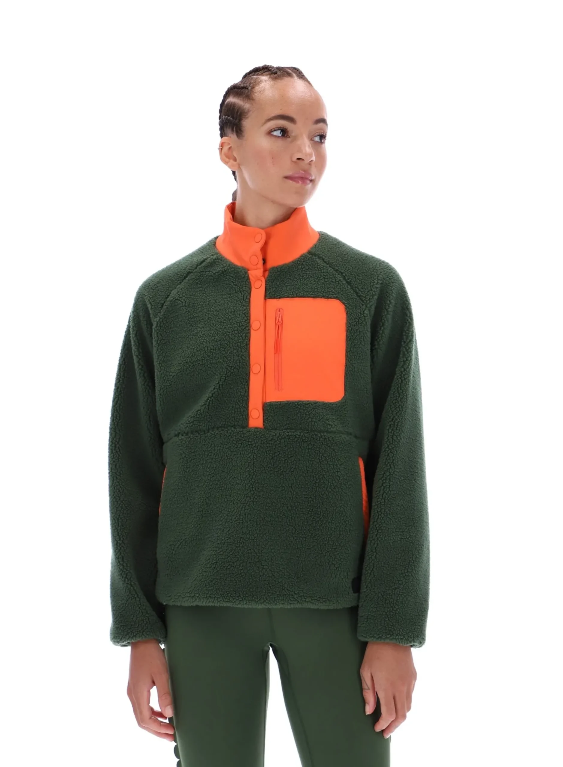 Licensee Batra Group Sportbekleidung<Thermojacke aus Borg-Fleece mit hohem Kragen zum Überziehen