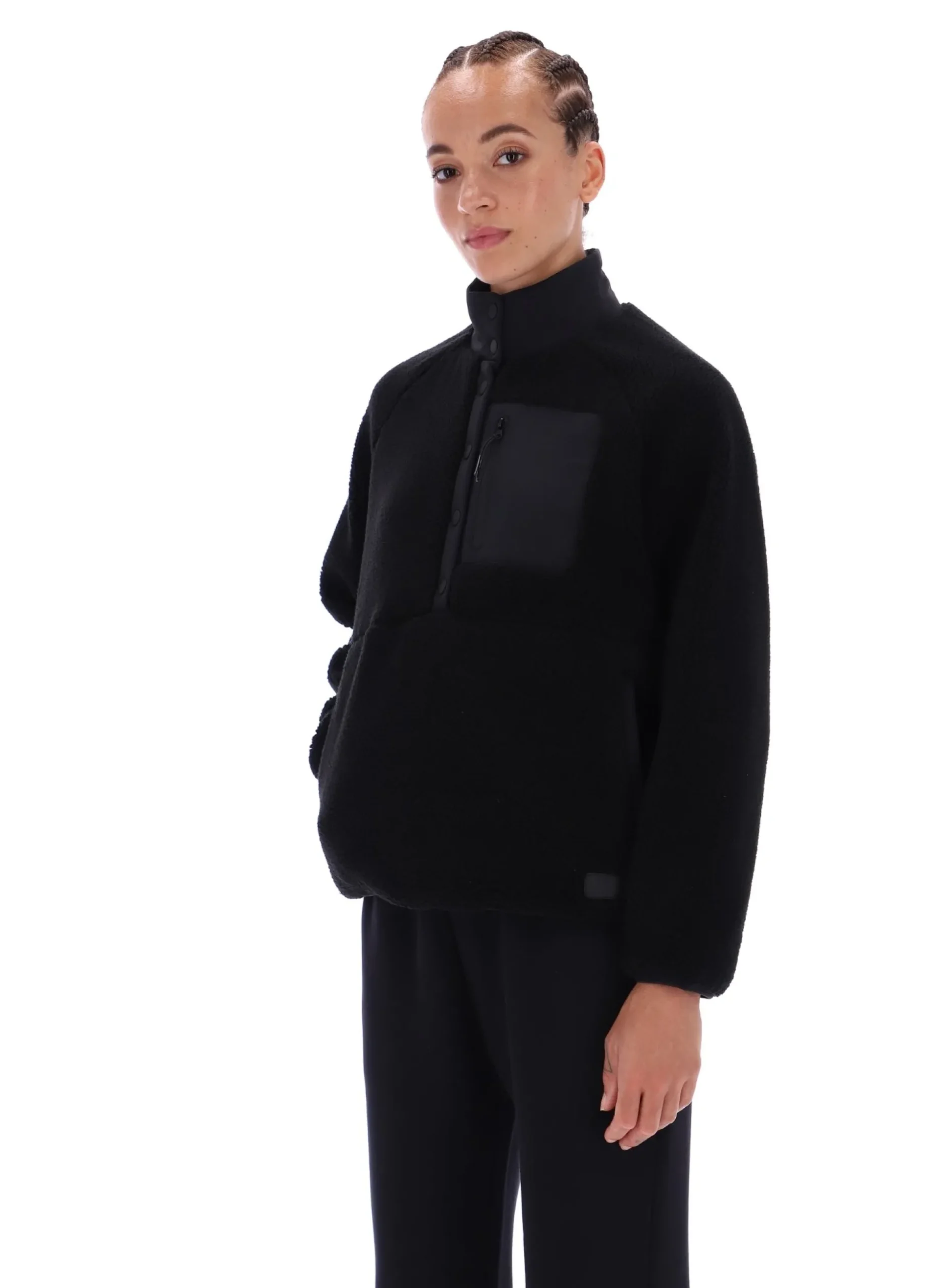 Licensee Batra Group Sportbekleidung<Thermojacke aus Borg-Fleece mit hohem Kragen zum Überziehen