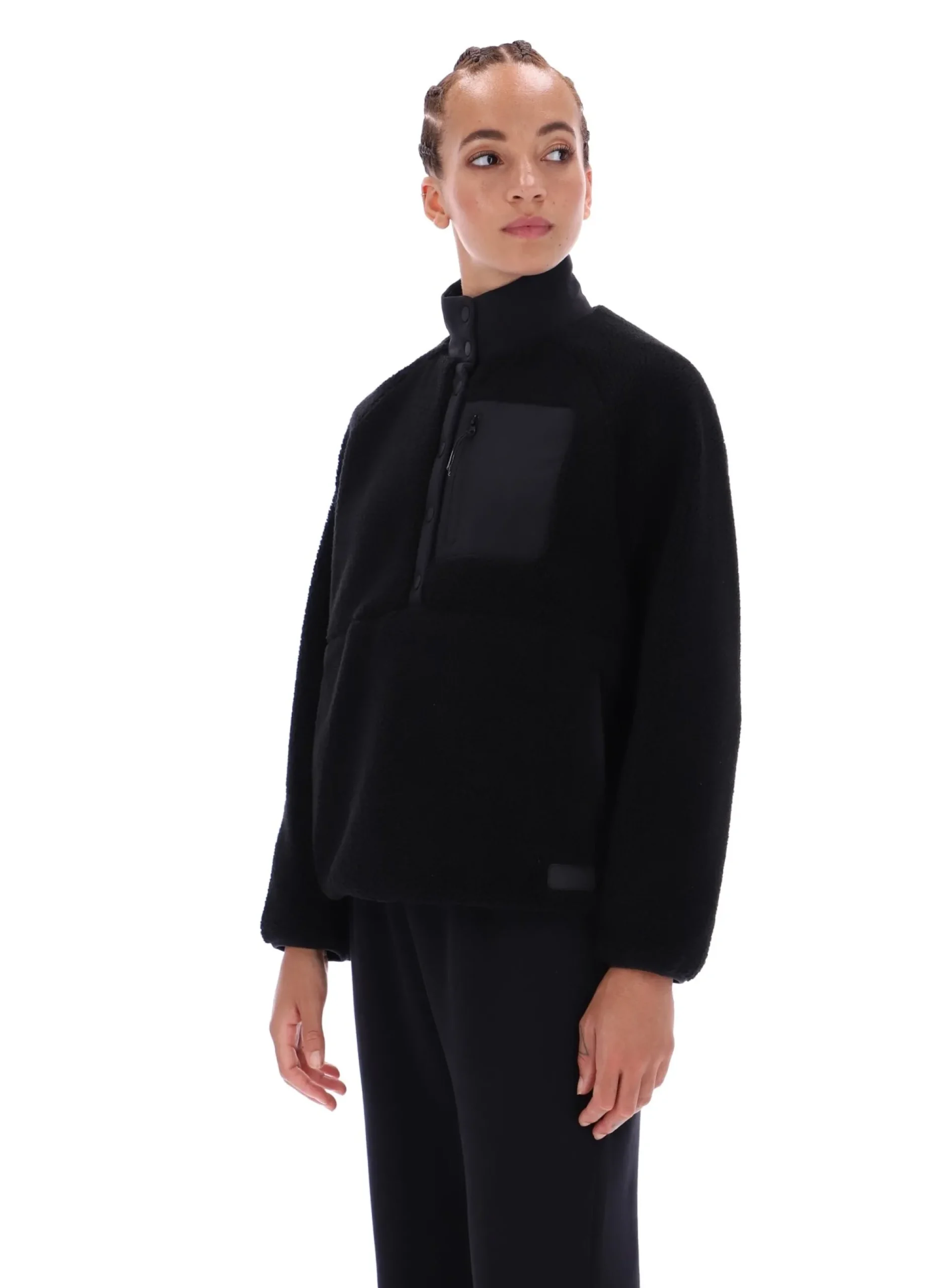 Licensee Batra Group Sportbekleidung<Thermojacke aus Borg-Fleece mit hohem Kragen zum Überziehen