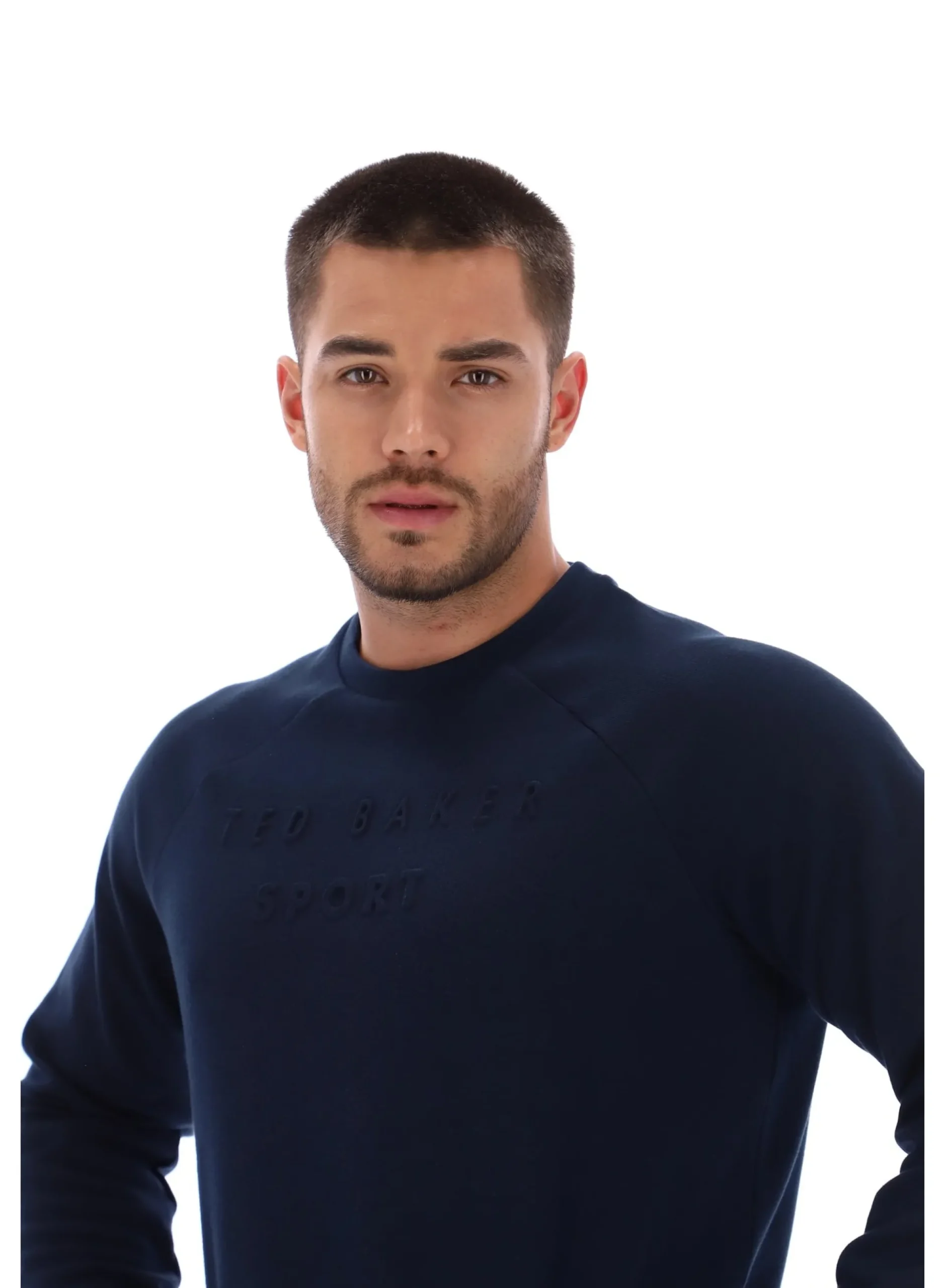 Licensee Batra Group Sportbekleidung<Trainings-Sweatshirt mit geprägtem Logo und Rundhalsausschnitt