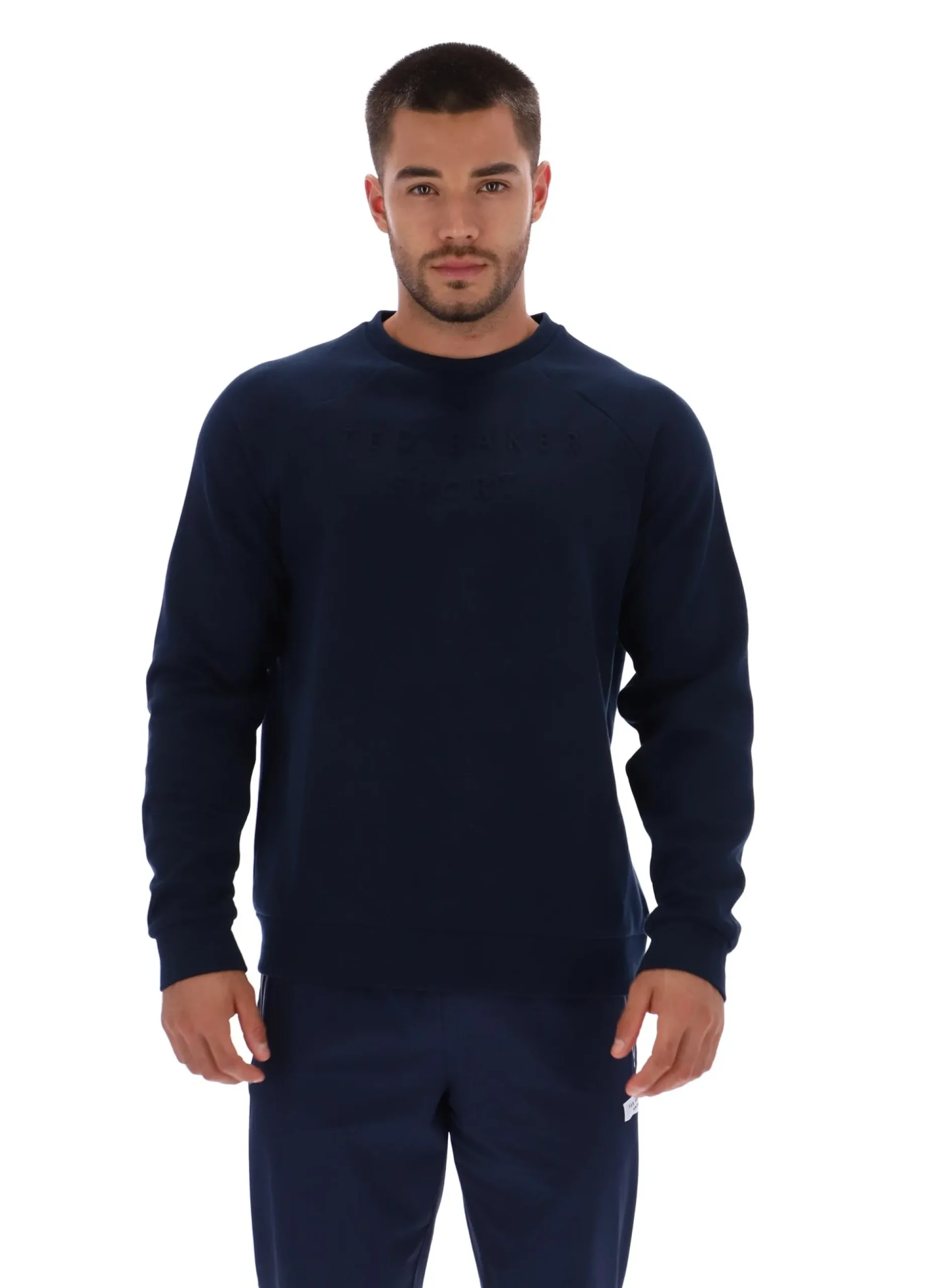 Licensee Batra Group Sportbekleidung<Trainings-Sweatshirt mit geprägtem Logo und Rundhalsausschnitt