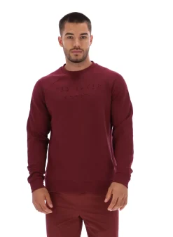 Licensee Batra Group Sportbekleidung<Trainings-Sweatshirt mit geprägtem Logo und Rundhalsausschnitt
