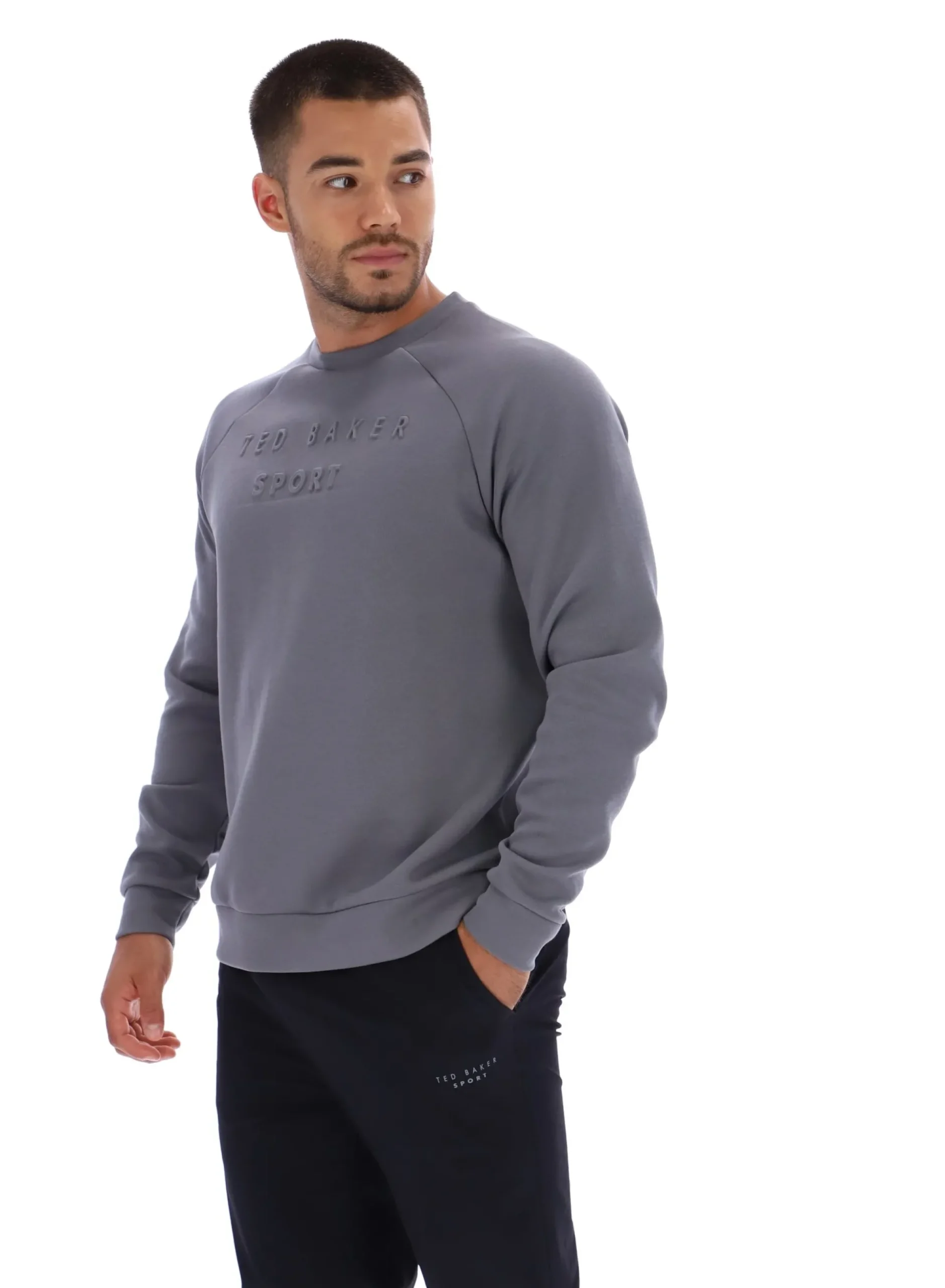 Licensee Batra Group Sportbekleidung<Trainings-Sweatshirt mit geprägtem Logo und Rundhalsausschnitt