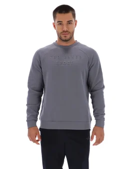 Licensee Batra Group Sportbekleidung<Trainings-Sweatshirt mit geprägtem Logo und Rundhalsausschnitt