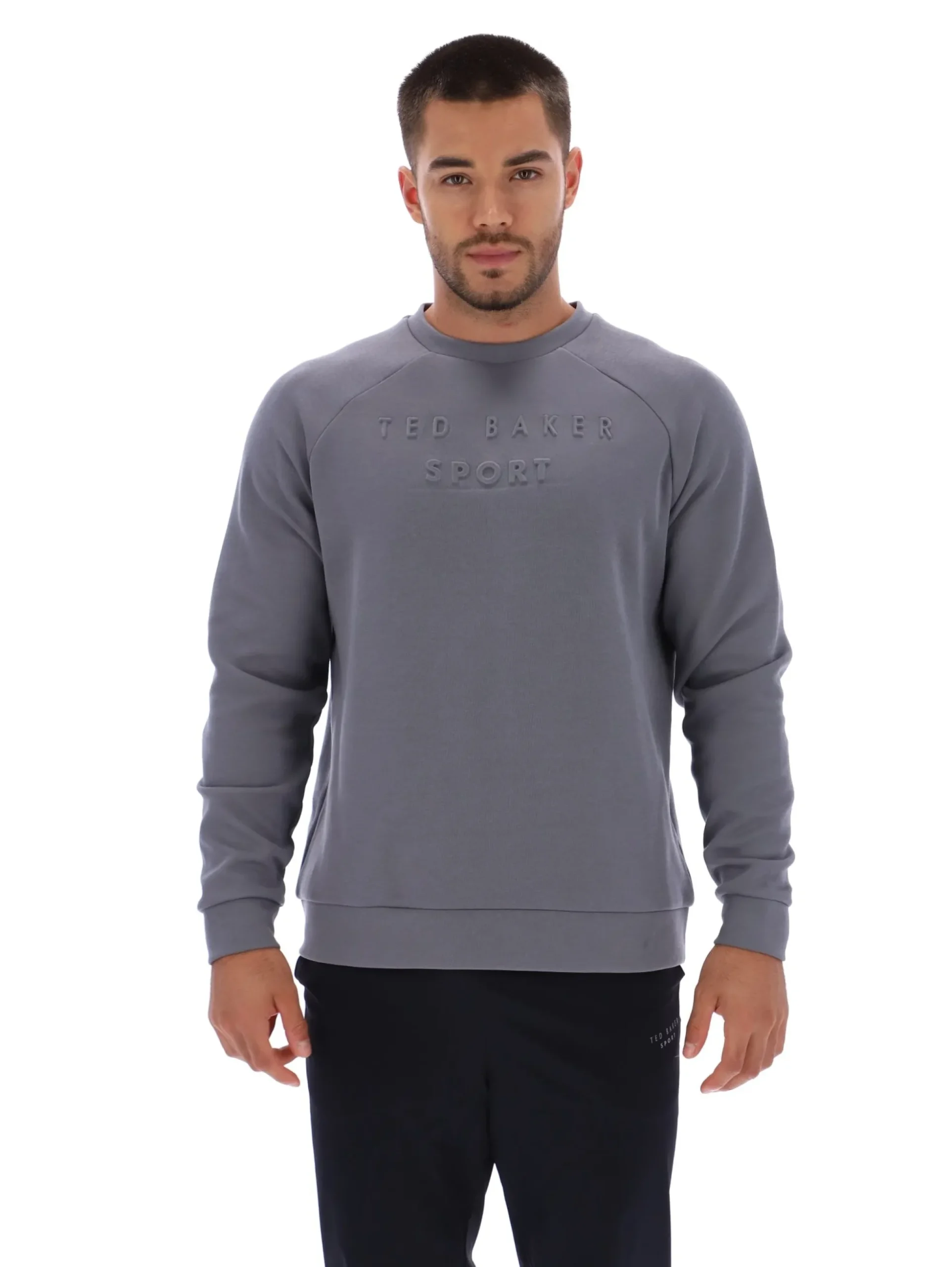 Licensee Batra Group Sportbekleidung<Trainings-Sweatshirt mit geprägtem Logo und Rundhalsausschnitt