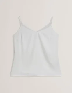 New Lobster Limited Festliche Kleidung|Oberteile & Blusen<Trägertop mit Chiffondetails und V-Ausschnitt