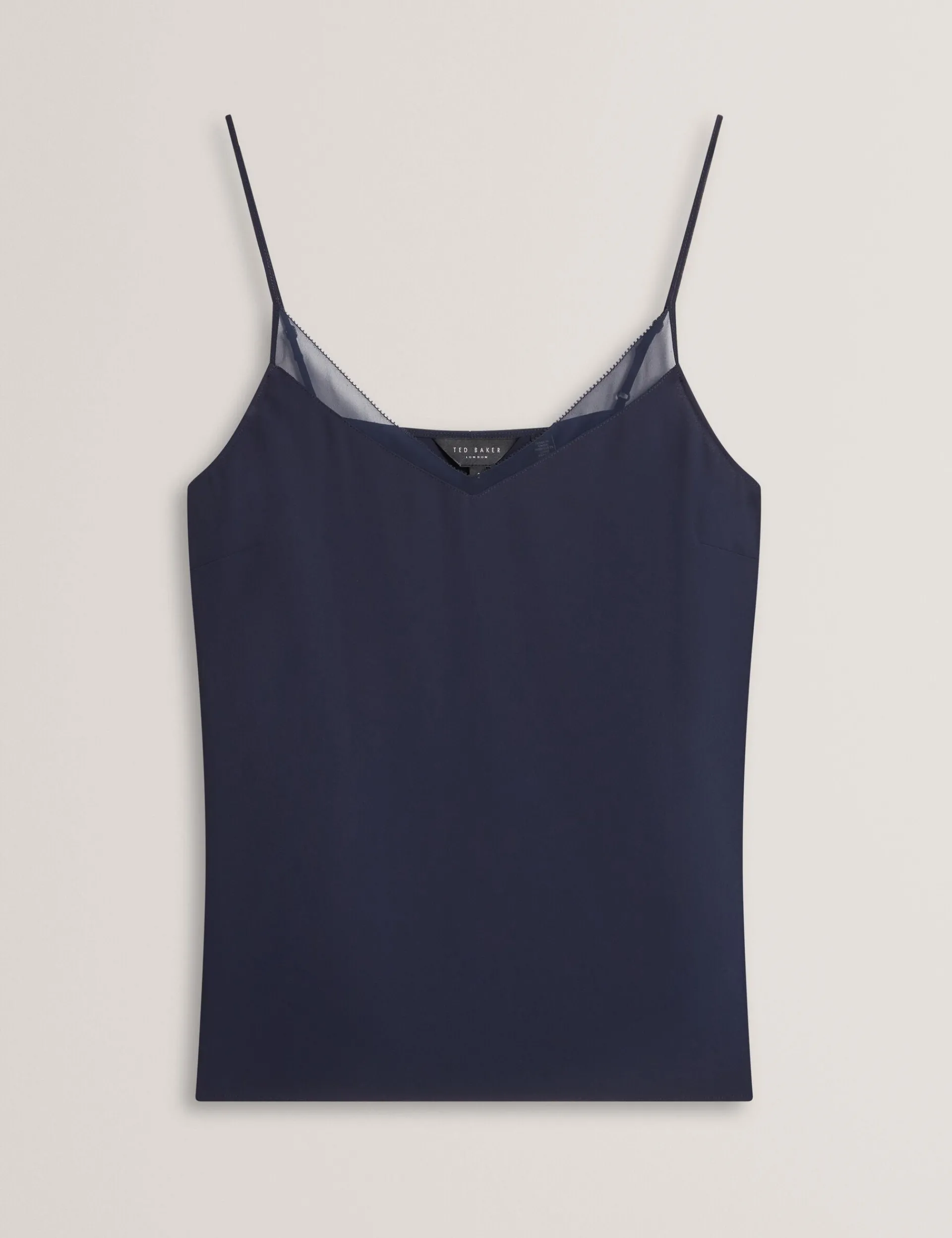 New Lobster Limited Festliche Kleidung|Oberteile & Blusen<Trägertop mit Chiffondetails und V-Ausschnitt