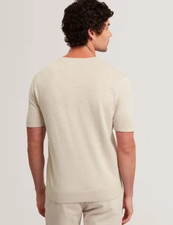 New Lobster Limited Im Trend: Gestrickte Tops|Oberteile & T-Shirts<T-Shirt aus Leinenmischgewebe mit gerolltem Saum