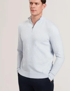 New Lobster Limited Pullover & Strickwaren<T-Strickpullover mit halbem Reißverschluss und Stehkragen