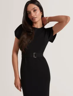 New Lobster Limited Kleider|Arbeitskleidung<Tulpenärmel-Midikleid mit Gürtel