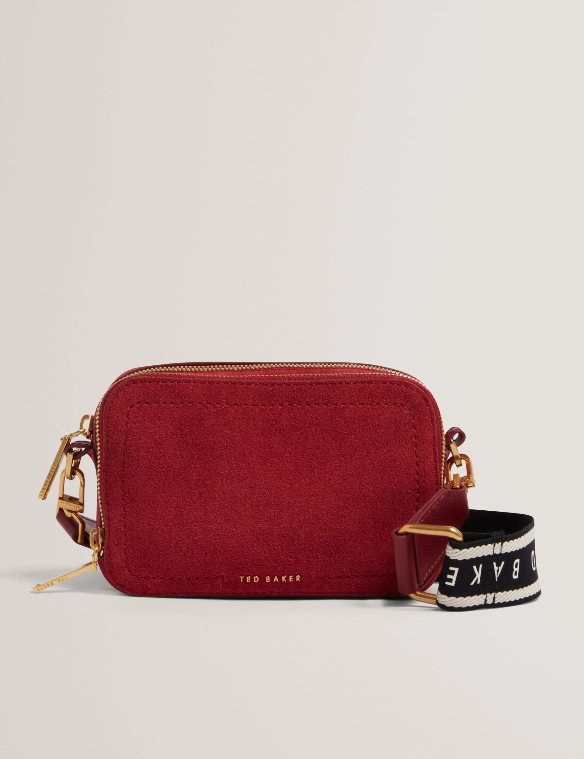 New Lobster Limited Umhängetaschen|Icon & Signature Taschen<Umhängetasche aus Wildleder mit Gurtband und Kameratasche