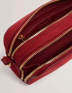 New Lobster Limited Umhängetaschen|Icon & Signature Taschen<Umhängetasche aus Wildleder mit Gurtband und Kameratasche