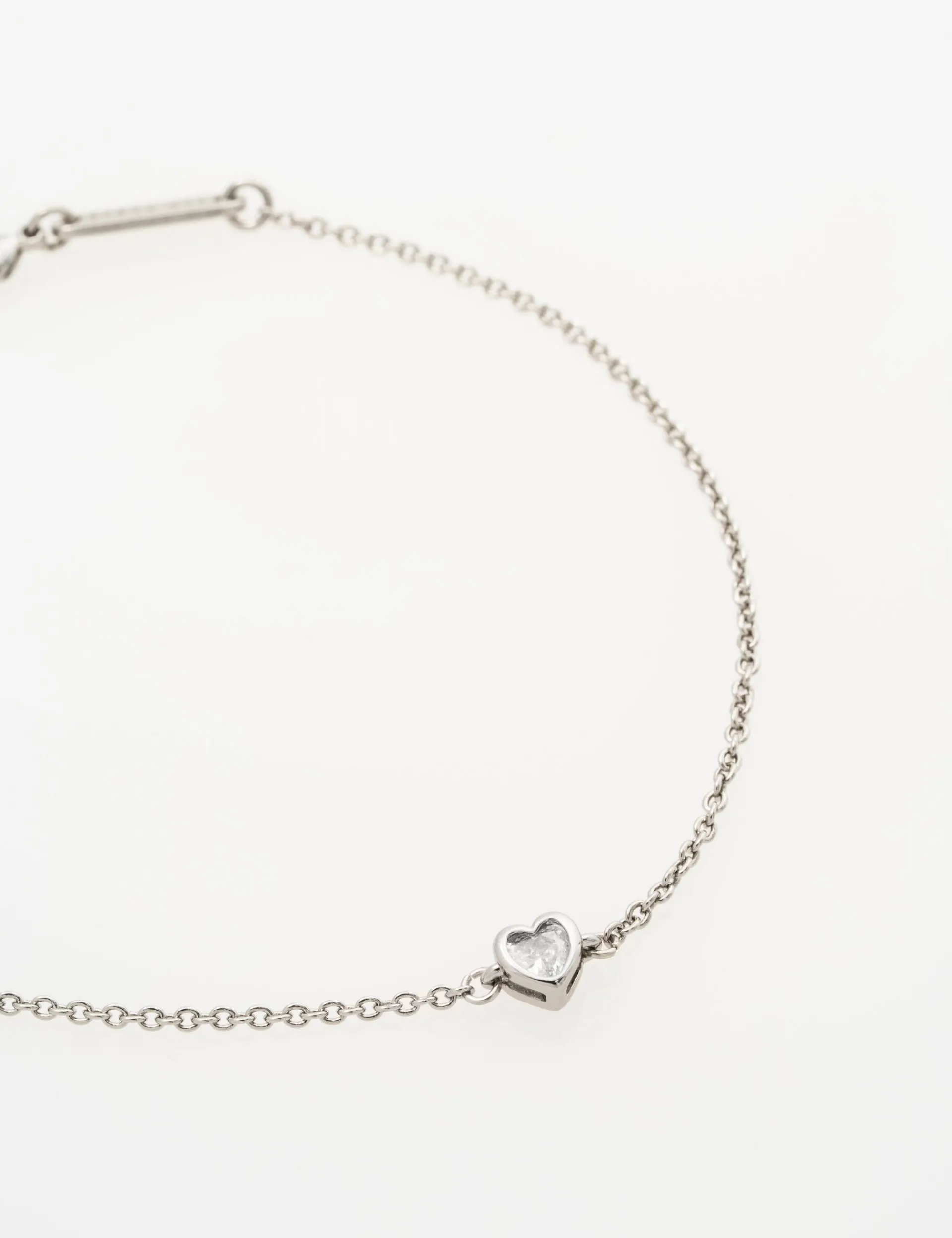 Damen Licensee Simon Harrison Damenschmuck|Die Hochzeitsredaktion<Verstellbares Mini-Kristallherz-Armband