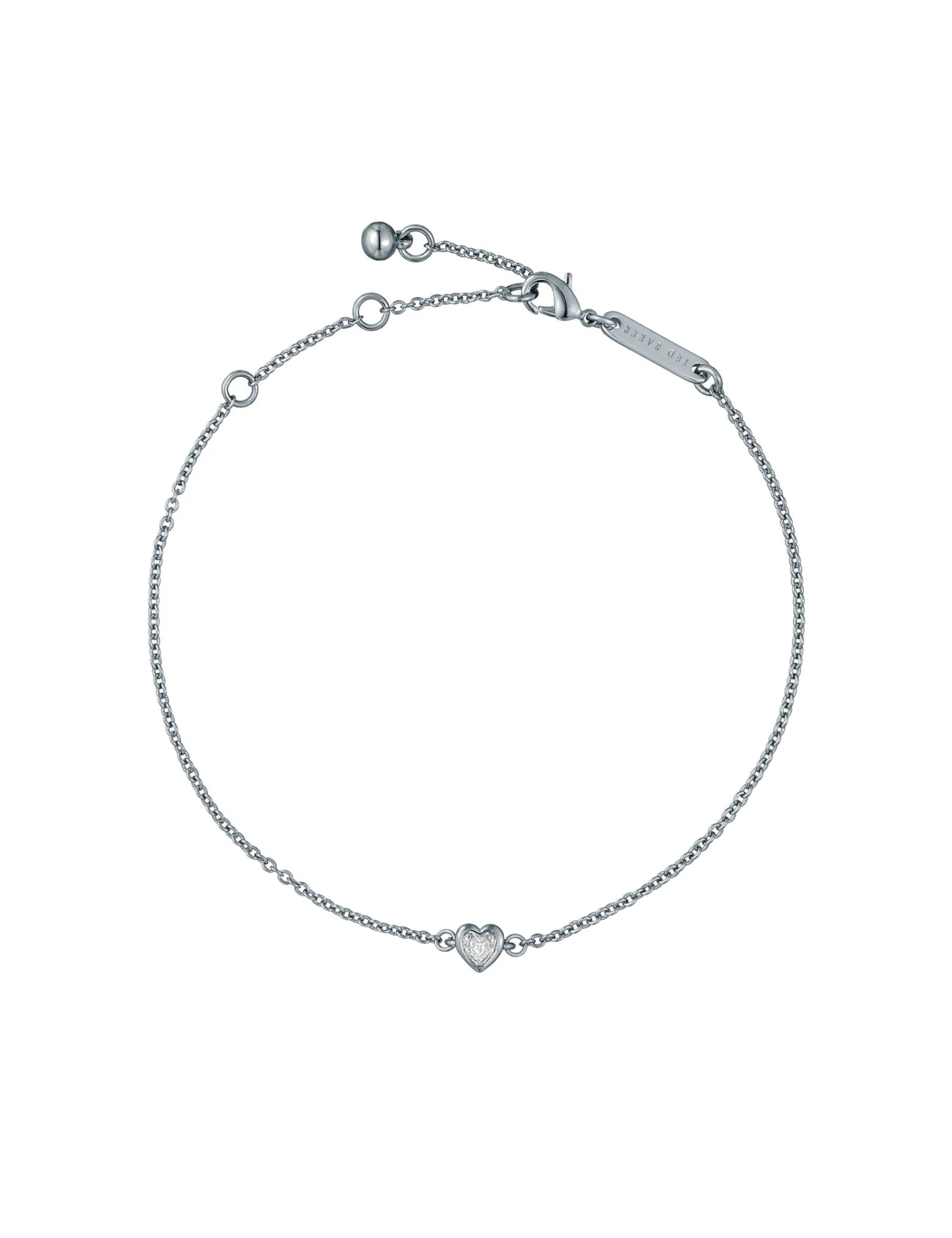 Damen Licensee Simon Harrison Damenschmuck|Die Hochzeitsredaktion<Verstellbares Mini-Kristallherz-Armband