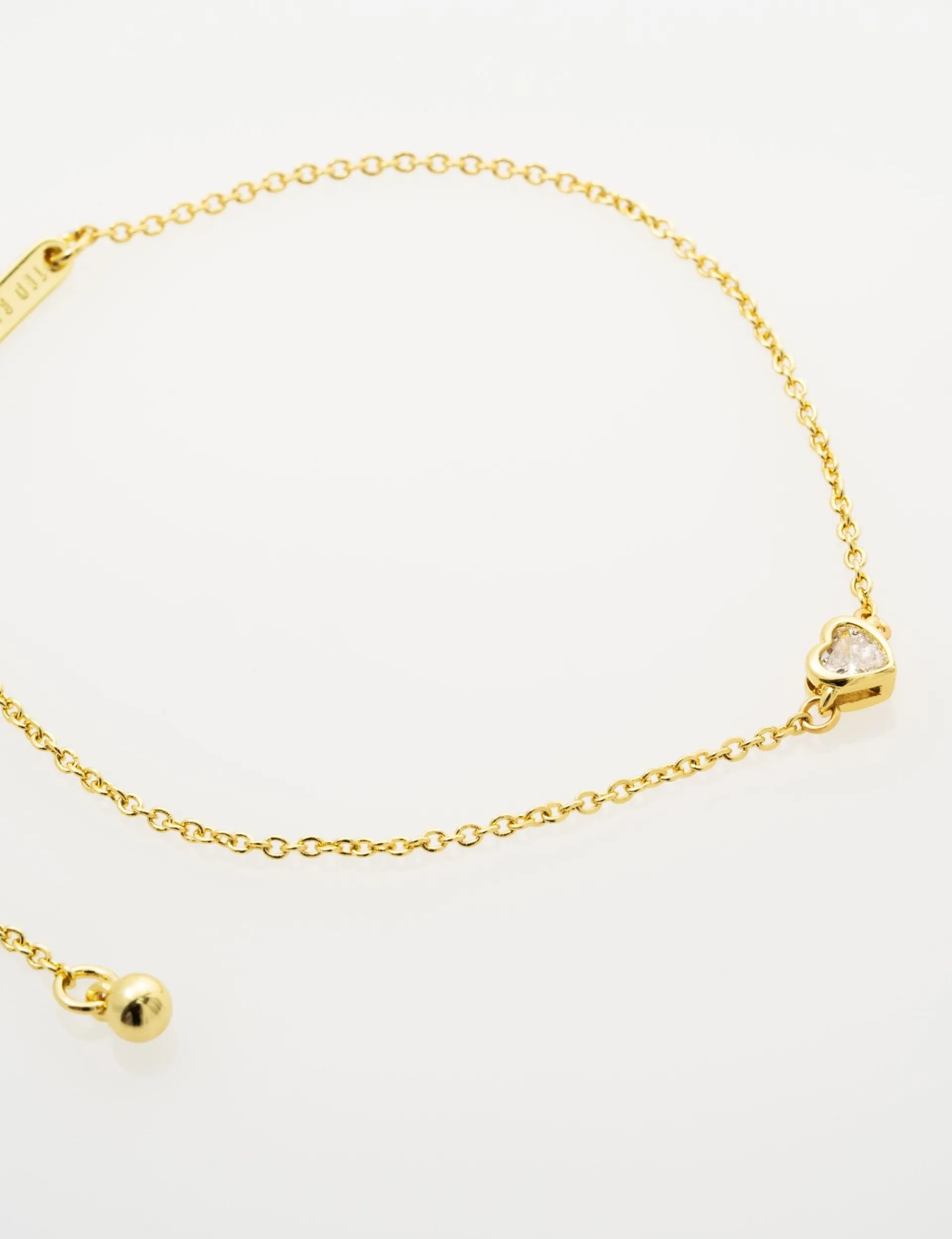 Damen Licensee Simon Harrison Damenschmuck|Die Hochzeitsredaktion<Verstellbares Mini-Kristallherz-Armband