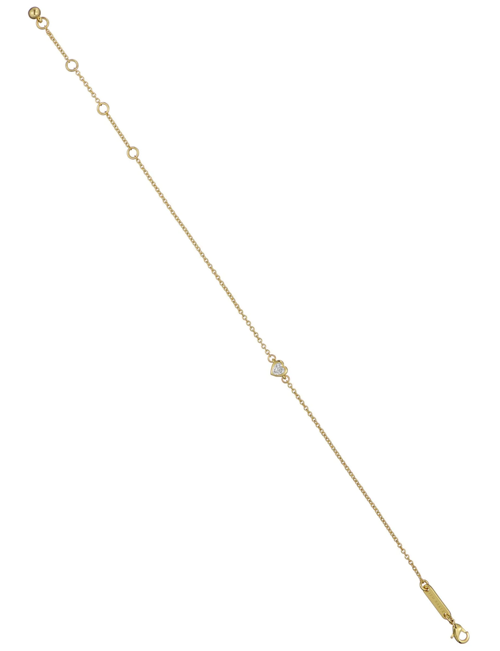 Damen Licensee Simon Harrison Damenschmuck|Die Hochzeitsredaktion<Verstellbares Mini-Kristallherz-Armband