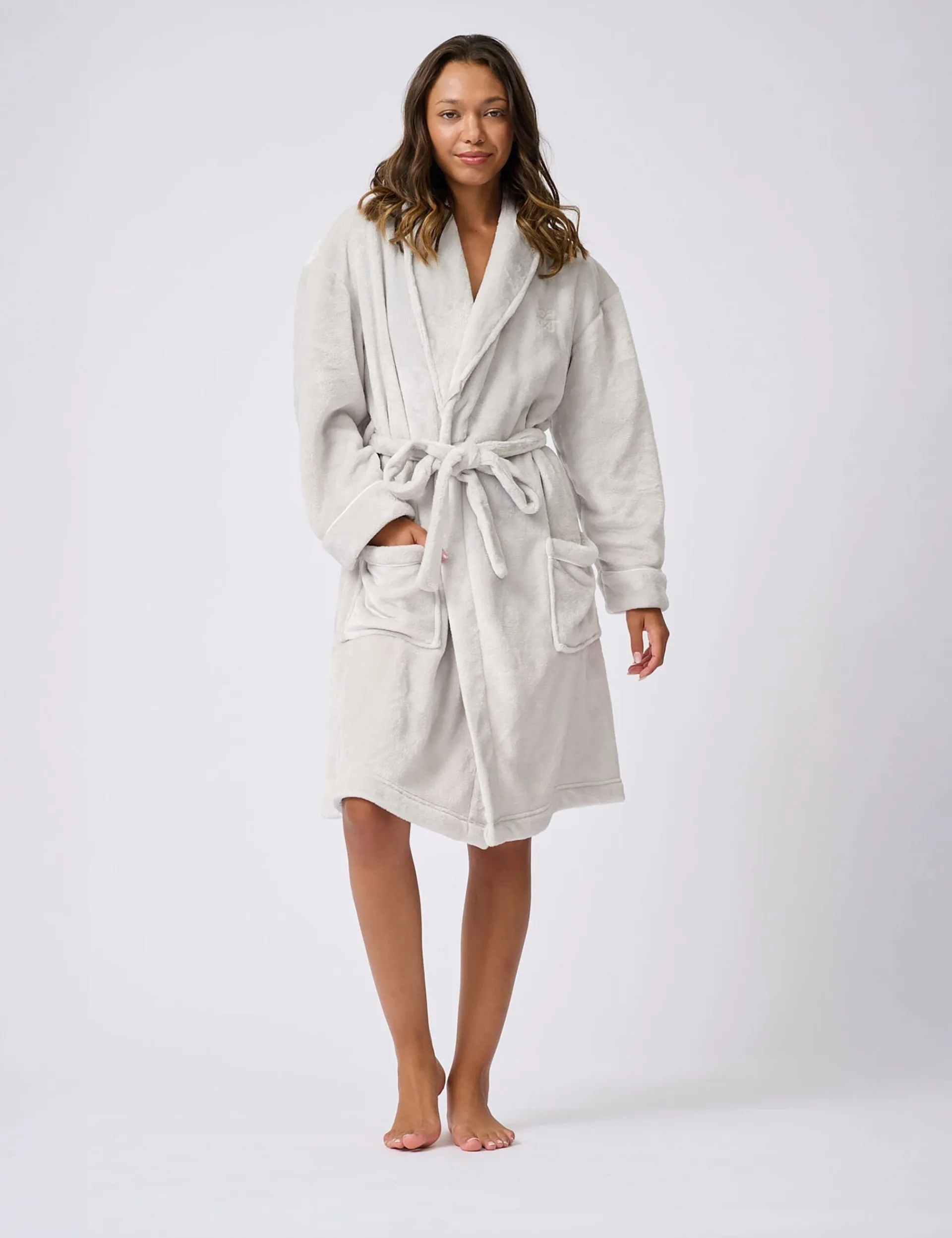 Licensee Pie 2 Brands Nachtwäsche & Dessous|Nachtwäsche & Dessous<Weiches Fleece-Gürtelkleidchen