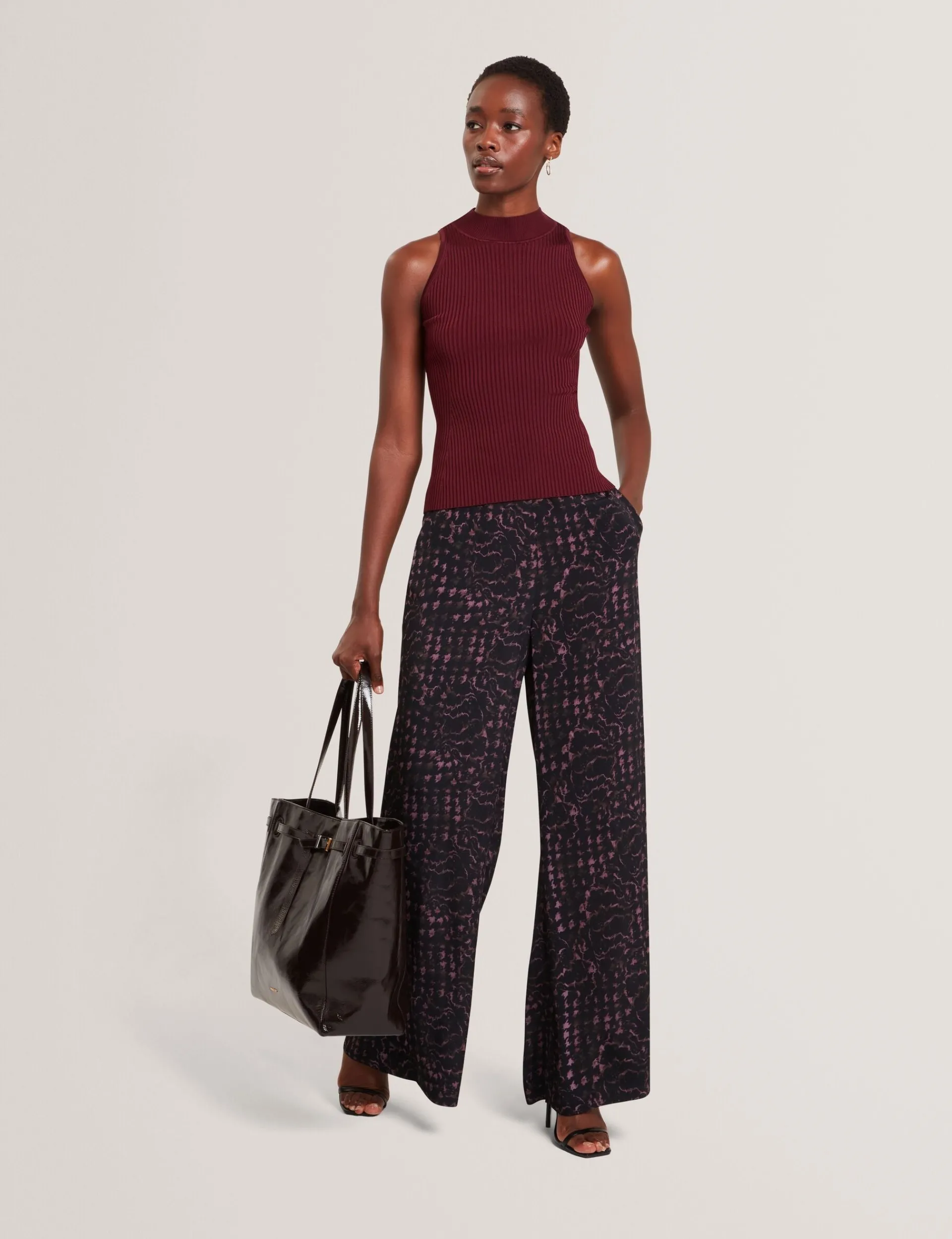 New Lobster Limited Hosen & Shorts|Neue Frühlingsblumen<Weite Hose mit Blumen-Karomuster