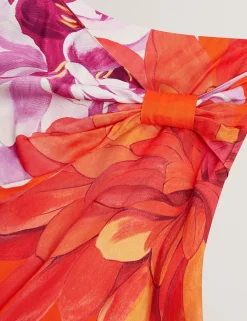 New Lobster Limited Röcke|Festliche Kleidung<Wickelrock in Midi-Länge mit auffälligem Blumenmuster