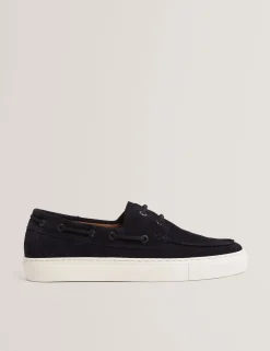 New Lobster Limited Intelligente Schuhe|Breezy Blues Bearbeiten<Wildleder-Bootsschuhe mit Cupsohle