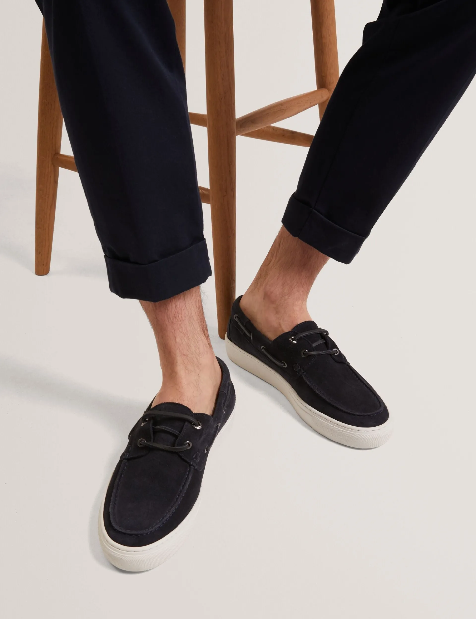 New Lobster Limited Intelligente Schuhe|Breezy Blues Bearbeiten<Wildleder-Bootsschuhe mit Cupsohle