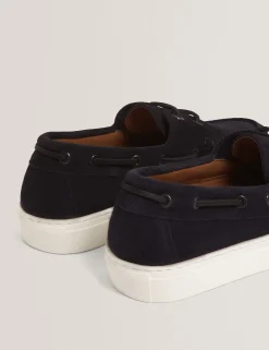 New Lobster Limited Intelligente Schuhe|Breezy Blues Bearbeiten<Wildleder-Bootsschuhe mit Cupsohle