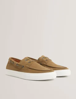 New Lobster Limited Intelligente Schuhe|Breezy Blues Bearbeiten<Wildleder-Bootsschuhe mit Cupsohle