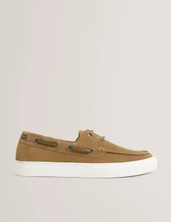 New Lobster Limited Intelligente Schuhe|Breezy Blues Bearbeiten<Wildleder-Bootsschuhe mit Cupsohle