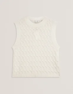 New Lobster Limited Oberteile & Blusen|Pullover & Strickjacken<Wollreiche Zopfstrickweste