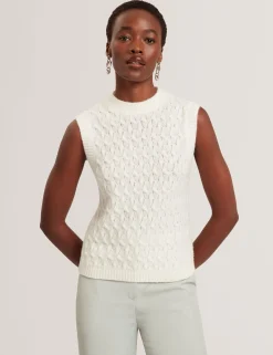 New Lobster Limited Oberteile & Blusen|Pullover & Strickjacken<Wollreiche Zopfstrickweste