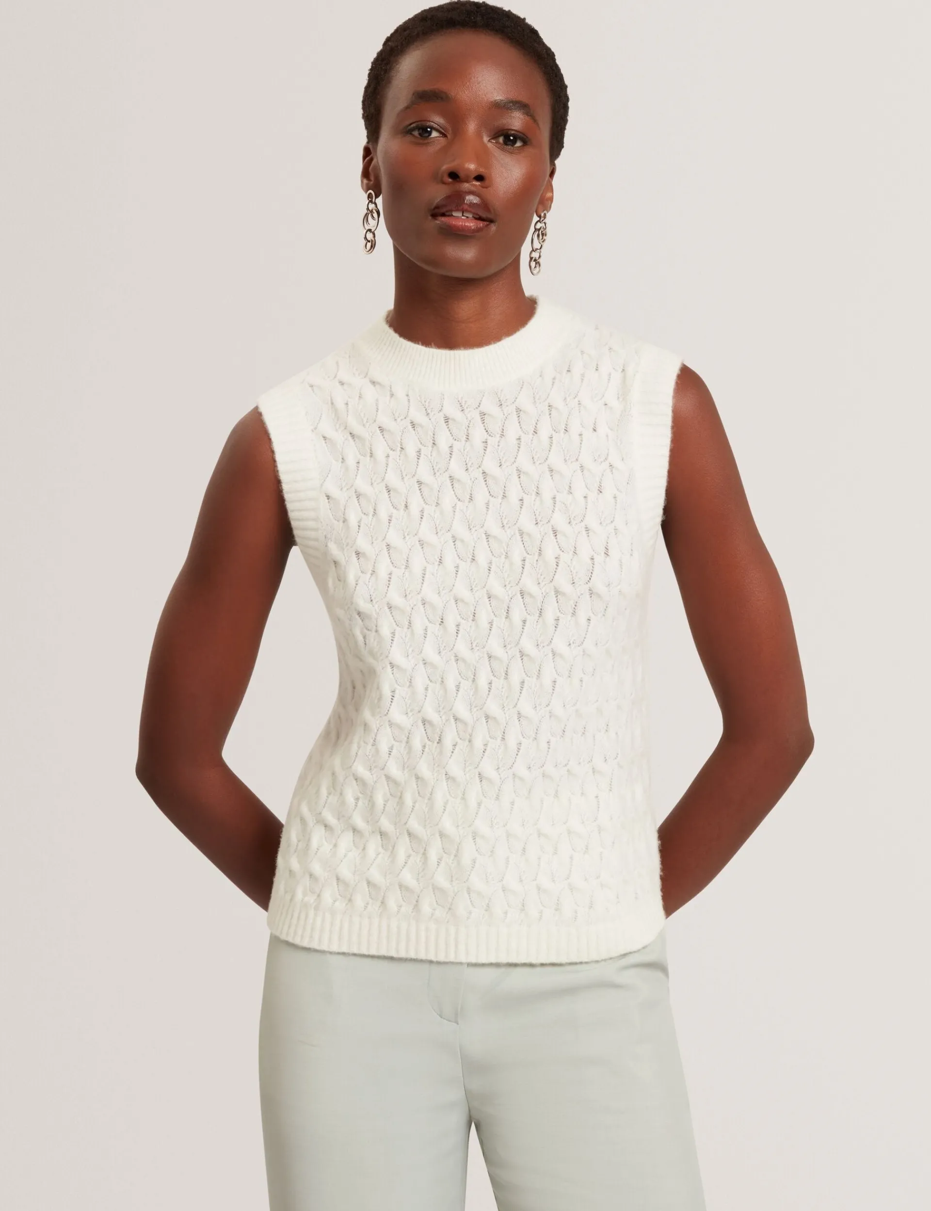 New Lobster Limited Oberteile & Blusen|Pullover & Strickjacken<Wollreiche Zopfstrickweste