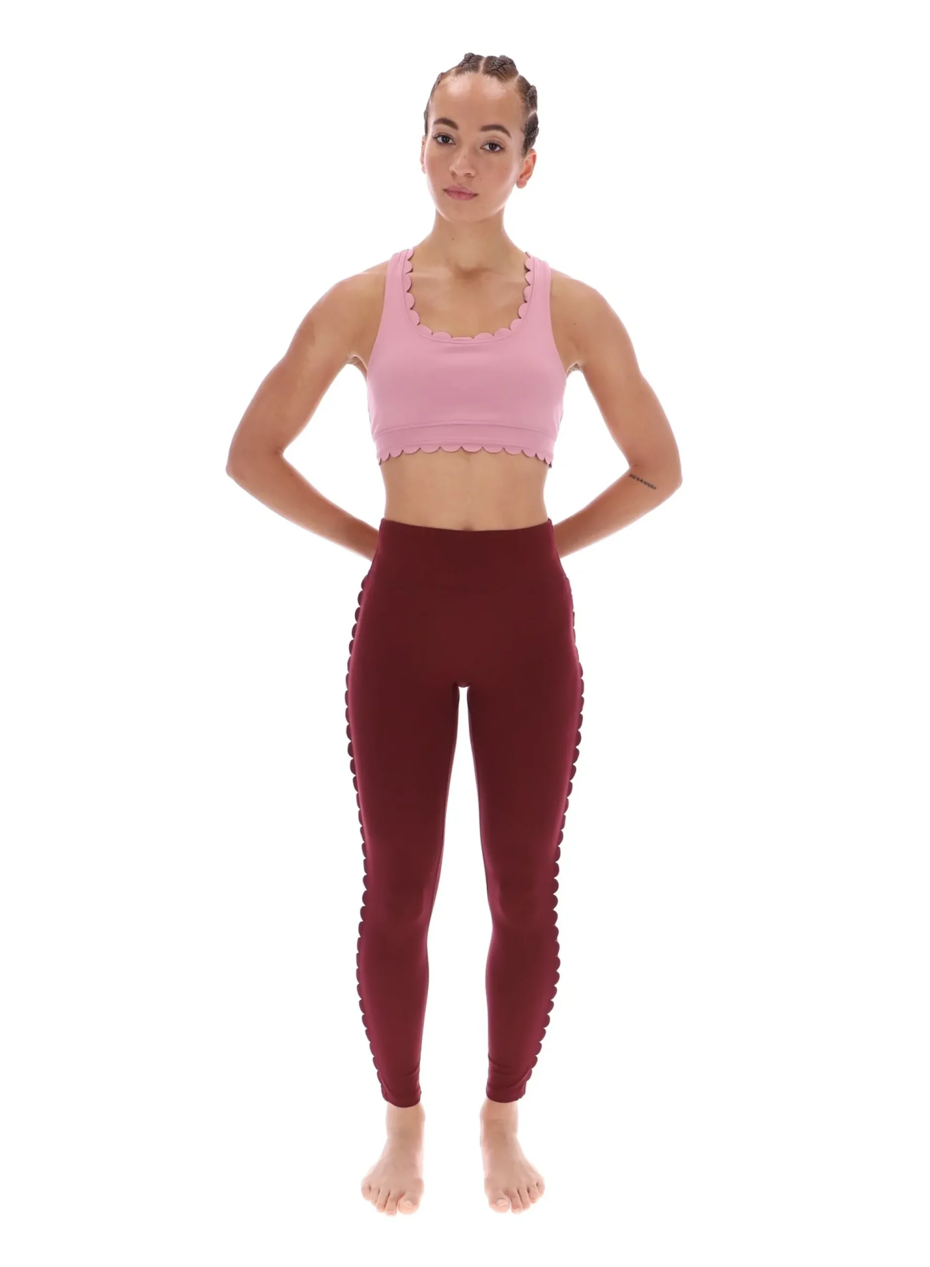 Licensee Batra Group Sportbekleidung<Yoga-BH mit Wellenkante und Racerback-Ausschnitt