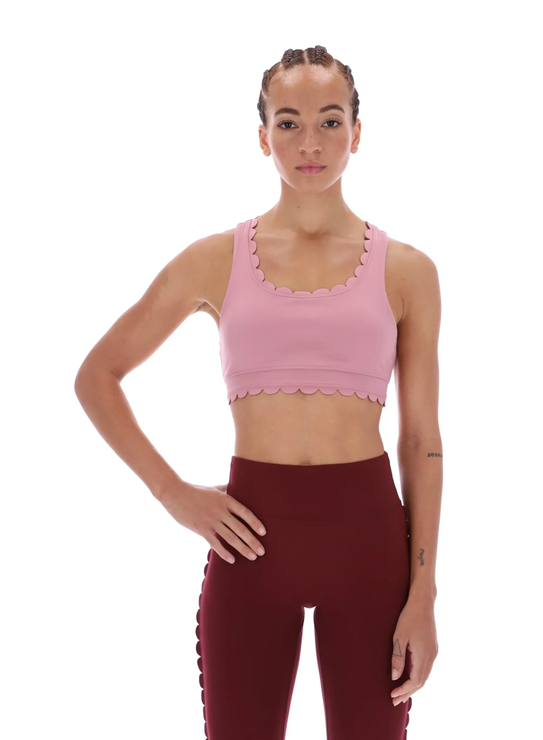 Licensee Batra Group Sportbekleidung<Yoga-BH mit Wellenkante und Racerback-Ausschnitt