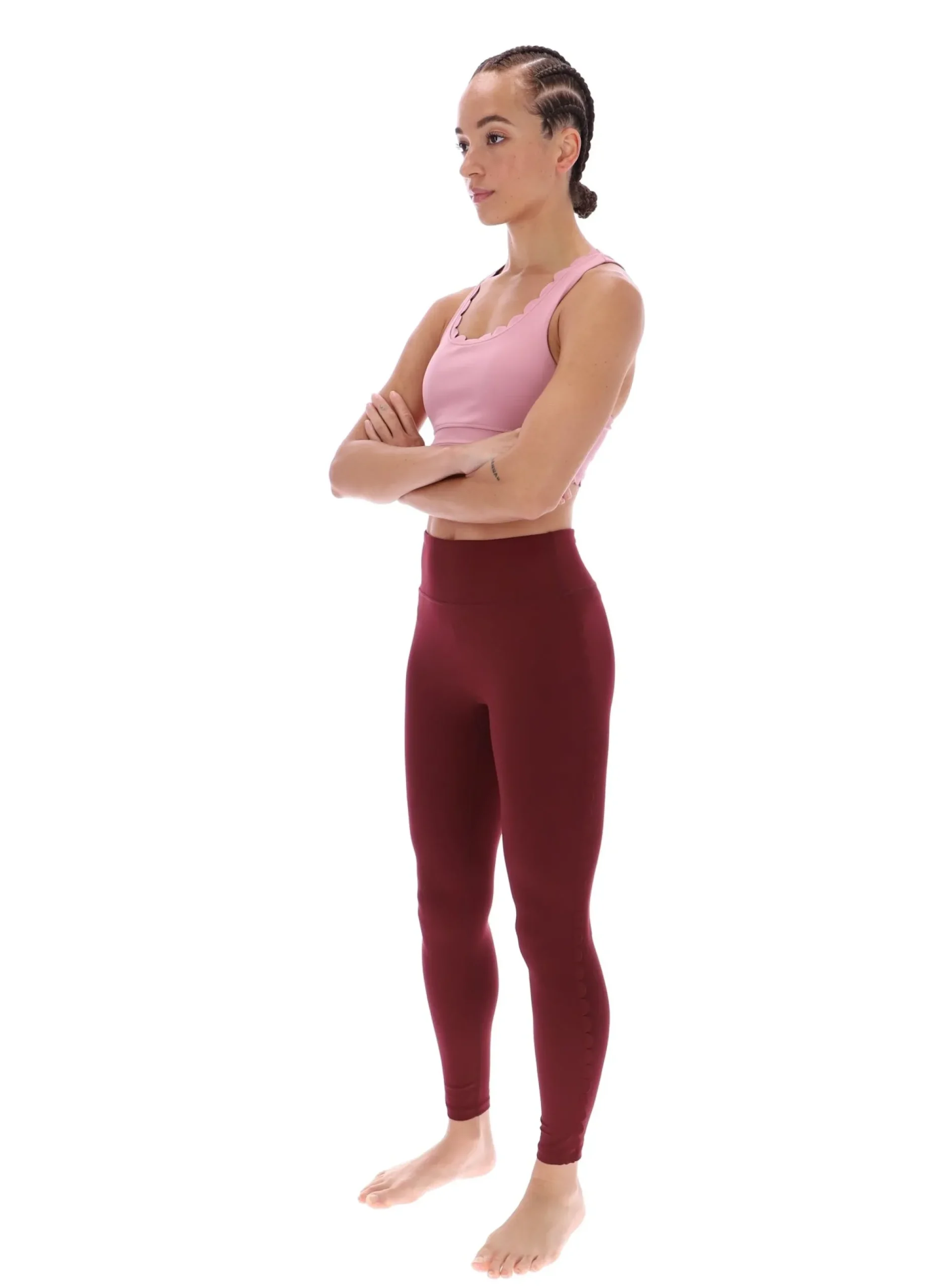 Licensee Batra Group Sportbekleidung<Yoga-BH mit Wellenkante und Racerback-Ausschnitt