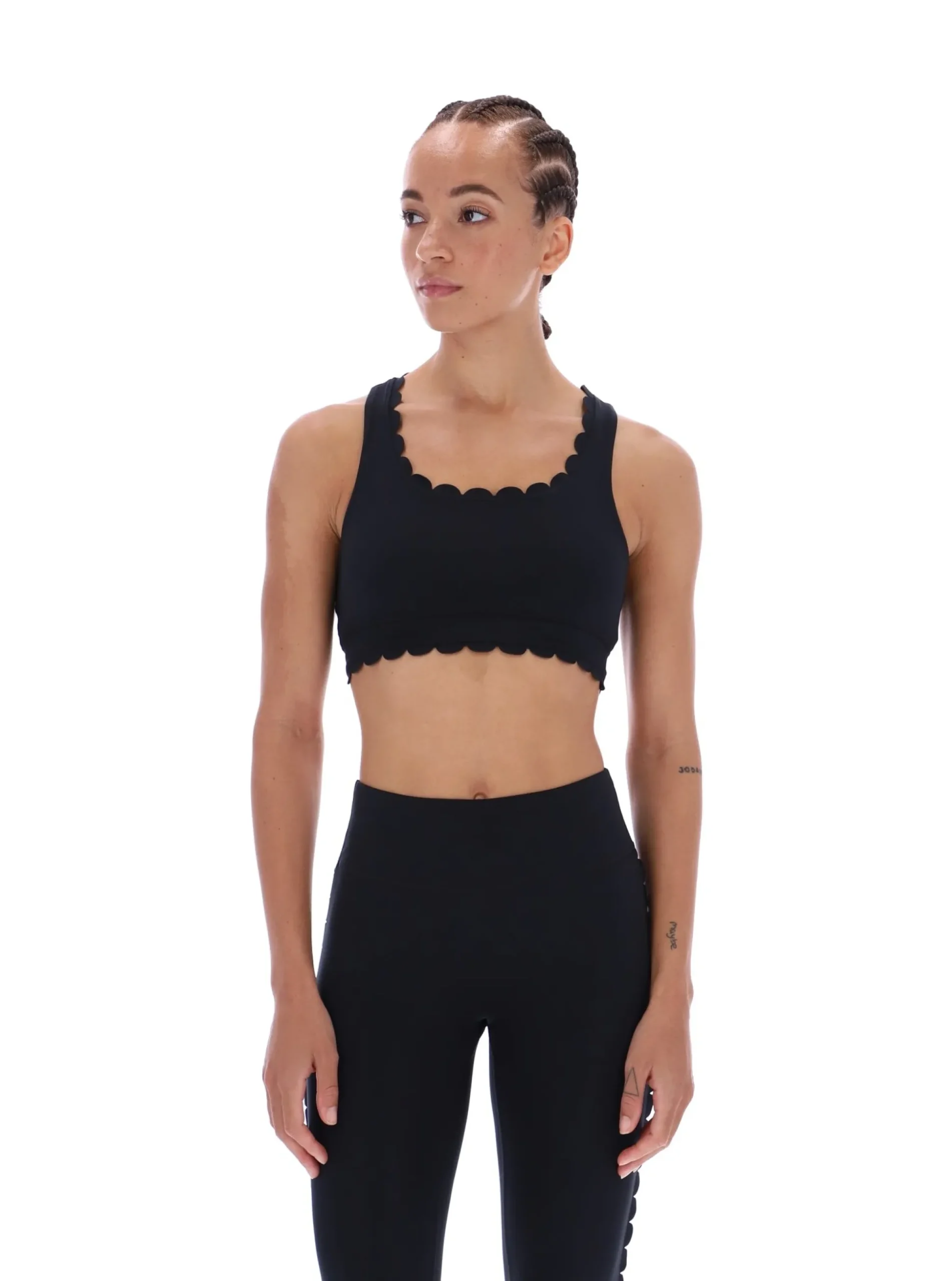 Licensee Batra Group Sportbekleidung<Yoga-BH mit Wellenkante und Racerback-Ausschnitt