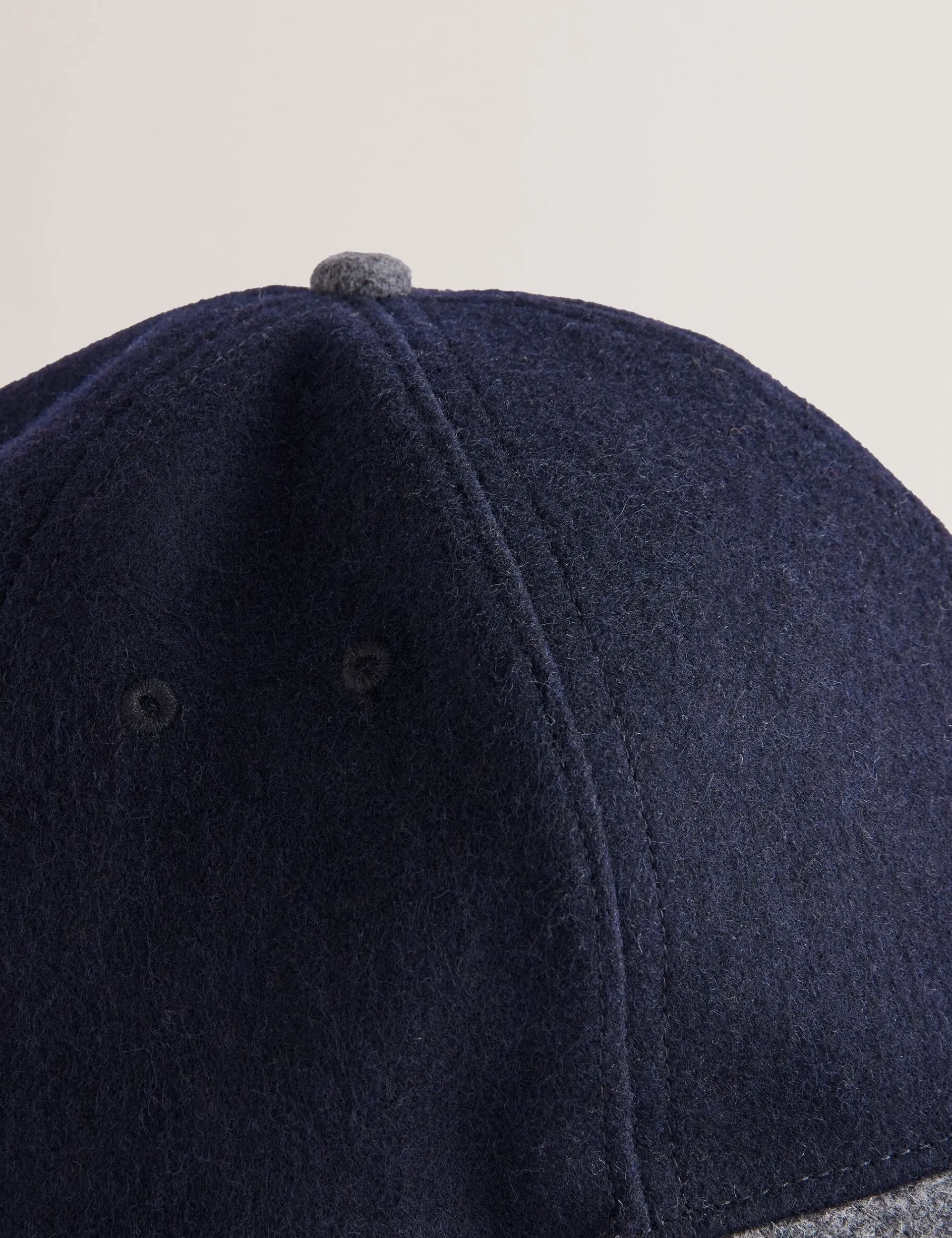 New Lobster Limited Hüte, Handschuhe & Schals|Breezy Blues Bearbeiten<Zweifarbige Baseballkappe aus Wollmischgewebe